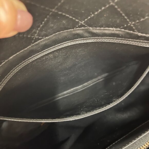 Chanel Lambskin Quilted CC Pocket Shopping Tote Black with CC Charm (JB1401) - Picture 12 of 14